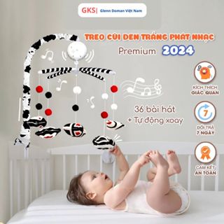 Đồ Chơi Treo Cũi Phát Nhạc Lalababy 36 Bài Hát Tự Động Quay Cao Cấp Cho Bé Chính Hãng
