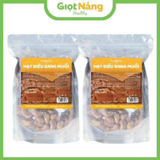 Combo Hạt điều rang muối Bình Phước nguyên lụa, hạt chất lượng thơm ngon giòn ngậy từ Nông sản GIỌT NẮNG