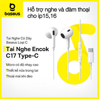 Tai nghe type-C BASEUS có dây có mic cho điện thoại thông minh chân Type C