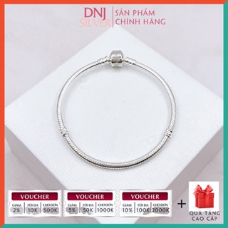 Vòng tay bạc 925 cao cấp - Mẫu vòng mềm chốt trụ cơ bản, có thể mix thêm hạt charm vào vòng theo ý thích