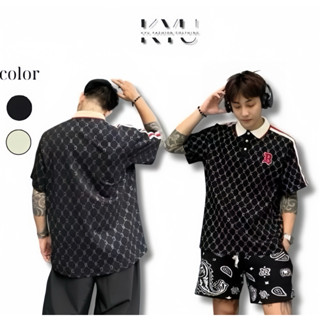 Áo Polo Nam Nữ The Bad God Monogram phong cách thể thao boy phố hiện đại