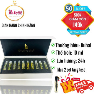  Set Nước Hoa Dubai Mini gồm 10 chai mẫu mới 2023 
