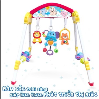 Đồ Chơi Sơ Sinh Thông Minh Kệ Chữ A - Ngôi Nhà Tuổi Thơ Âm Thanh,Phiên Bản Chú Voi Xanh Mẫu Mới
