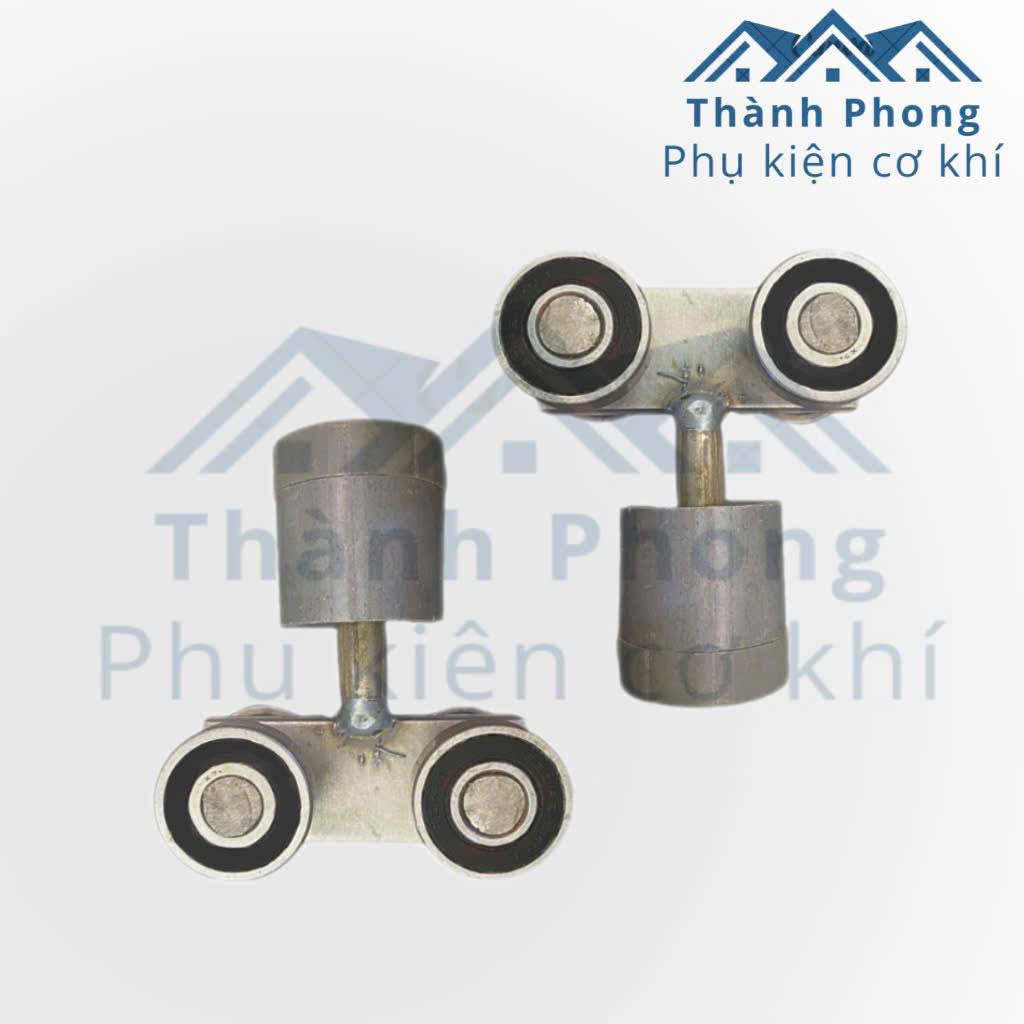 Bi Treo Cửa Lùa Xoay 360 độ , Dùng lắp Cửa Lùa Cửa Xếp Trơn Nhẹ, Bền Chắc, Chạy Ray Rộng 5cm, Cao 3.