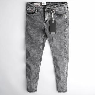  VIET FASHION Quần Jean Nam XÁM ĐỐM Slim Fit Co Giãn Nhiều Màu Ống Côn Form Ôm Lưng Vừa Thời Trang 