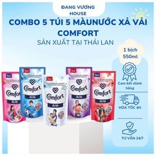 5 Túi 5 màu Nước xả vải Comfort 500ml hàng Thái Lan