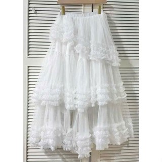  Chân váy ren nhiều tầng dáng dài cao cấp xòe rộng như công chúa 