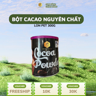  Bột cacao nguyên chất 300g Hũ pet - The Bitter Cacao 