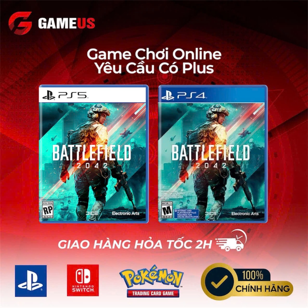 Đĩa Game PS5 Ps4 Battlefield Hệ US