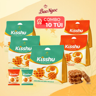 Combo 10 túi bánh kishu bông lan Bảo Ngọc bánh ăn sáng, ăn trưa, ăn tối