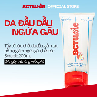 Ttbc da đầu giấm táo Scrubie 200ml dành cho da đầu dầu nhanh bết; tẩy da chết da đầu hỗ trợ sạch tóc, giảm ngứa gàu