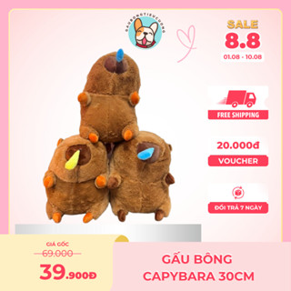[RẺ VÔ ĐỊCH] Gấu Bông Capybara Chuột Lang Nước 30CM, Capybara hàng 39k Giá Rẻ Đồ Chơi Cho Bé
