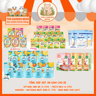 Bột Ăn Dặm Cho Bé - APTAMIL (Anh), FRUTO (Nga), WAKODO (Nhật Bản), Nobi Nobi (5h+ 6th+ 7h+)