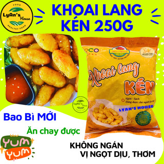  Hỏa tốc HCM  KHOAI LANG KÉN LOẠI NGON 250g. Món ăn vặt khoai lang chiên tiện lợi eatclean healthy xiên que An Phát Phát 