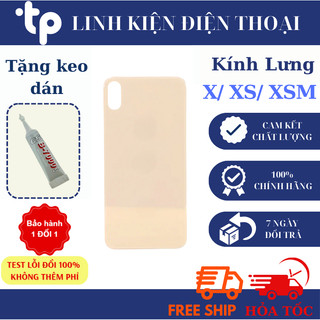  Kính lưng Cho IP X  XS  XSM Max   Tặng keo dán B7000   