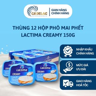 THÙNG 12 HỘP - Phô Mai Phết Lactima Creamy 150g