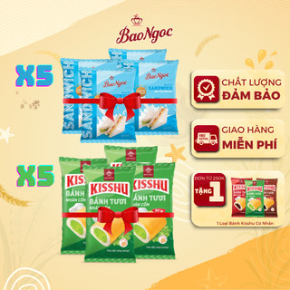  Combo 5C-Chọn Vị  Bánh mì tươi Bảo Ngọc nhiều vị đầy đủ dinh dưỡng phù hợp cho mọi lứa tuổi 