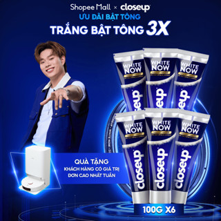 Bộ 6 Kem Đánh Răng Closeup trắng răng White Now  Trắng Bật Tông 3x TỨC THÌ 100g