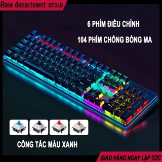 Bàn phím cơ trục xanh game HP GK100F,Có Đèn Nền Kết Hợp Có Dây Bàn Phím Điều Chỉnh Đèn LED Thích Hợp