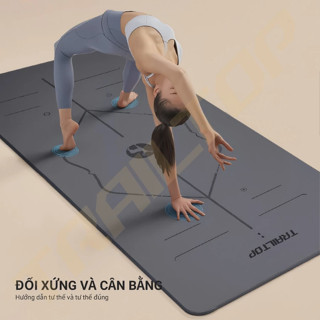 【COD】Trailtop Thảm Tập Yoga Thảm Tập Gym Có Thể Giáo Dục Tại Nhà Cao Su Non TPE Cao Cấp Dày 6/8mm