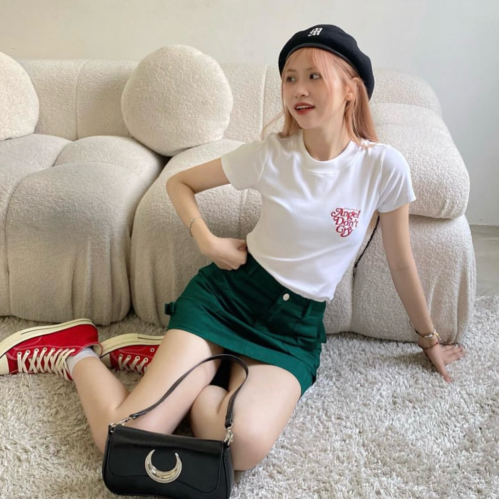 Venom mini skirt Kill system màu xanh lá