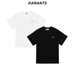 Áo Thun Trơn Logo Kim Loại Karants Cotton 260gsm Premium Form Oversize Nam Nữ Unisex Menswear Hot Trend 2025 - KR227