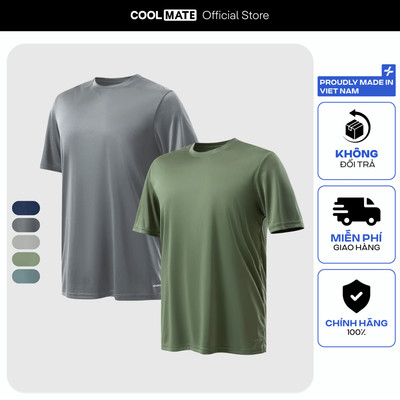 [MUA 2 GIẢM 5%][OUTLET - KHÔNG ĐỔI TRẢ]Combo 2 Áo Thun Thể Thao Active Basics thoáng khí Coolmate