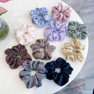 Dây cột tóc vải scrunchies phi lụa màu sắc nổi bật [ Hot Trend ]