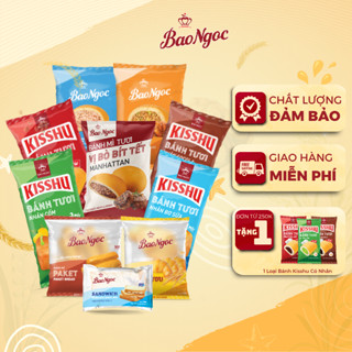   22 Vị  Bánh Mì Tươi Bảo Ngọc Full Vị Bông Lan Sandwich Nhân Bơ Socola Bò Gà Ruốc Chà Bông 