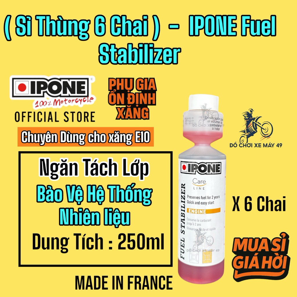 ( Sỉ thùng 6 chai ) Ipone Fuel Stabilizer Ổn Định Nhiên Liệu >>>