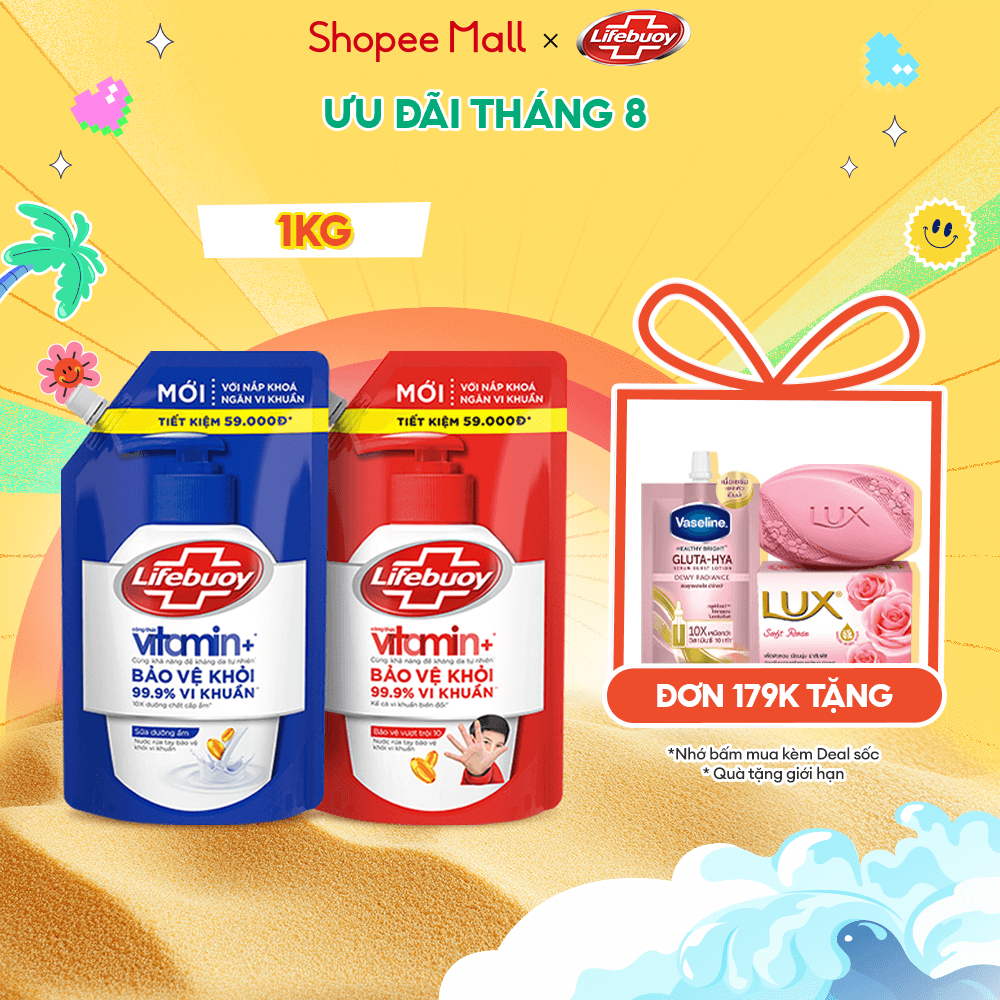 Nước rửa tay sạch khuẩn Lifebuoy Dạng Túi 1KG