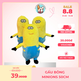 [RẺ VÔ ĐỊCH] Gấu Bông Minions 50cm, Gối Ôm Ngủ Minions 50cm Đồ Chơi Cho Bé