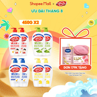 Nước Rửa Tay Lifebuoy Vitamin+ Combo 2 chai 450g/chai