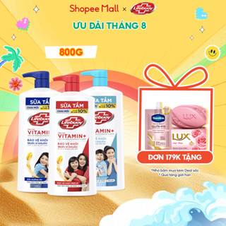 Sữa Tắm Lifebuoy Sạch Khuẩn Bảo Vệ Khỏi 99.9% Vi Khuẩn, Hỗ Trợ Cùng Đề Kháng Da Tự Nhiên 800G/ Phiên bản Tết 888g