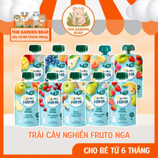  Trái Cây Nghiền FRUTO Nga Túi 90g - Hoa Quả Nghiền FRUTONANNY Cho Bé Từ 6th+ Ăn Dặm 