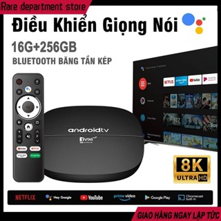  Android TV Box TV98 4K bản 16G+256GB Kết Nối Wifi 5G,Bluetooth 4.0,Bluetooth tần số đôi,Điều khiển từ xa bằng giọng nói 