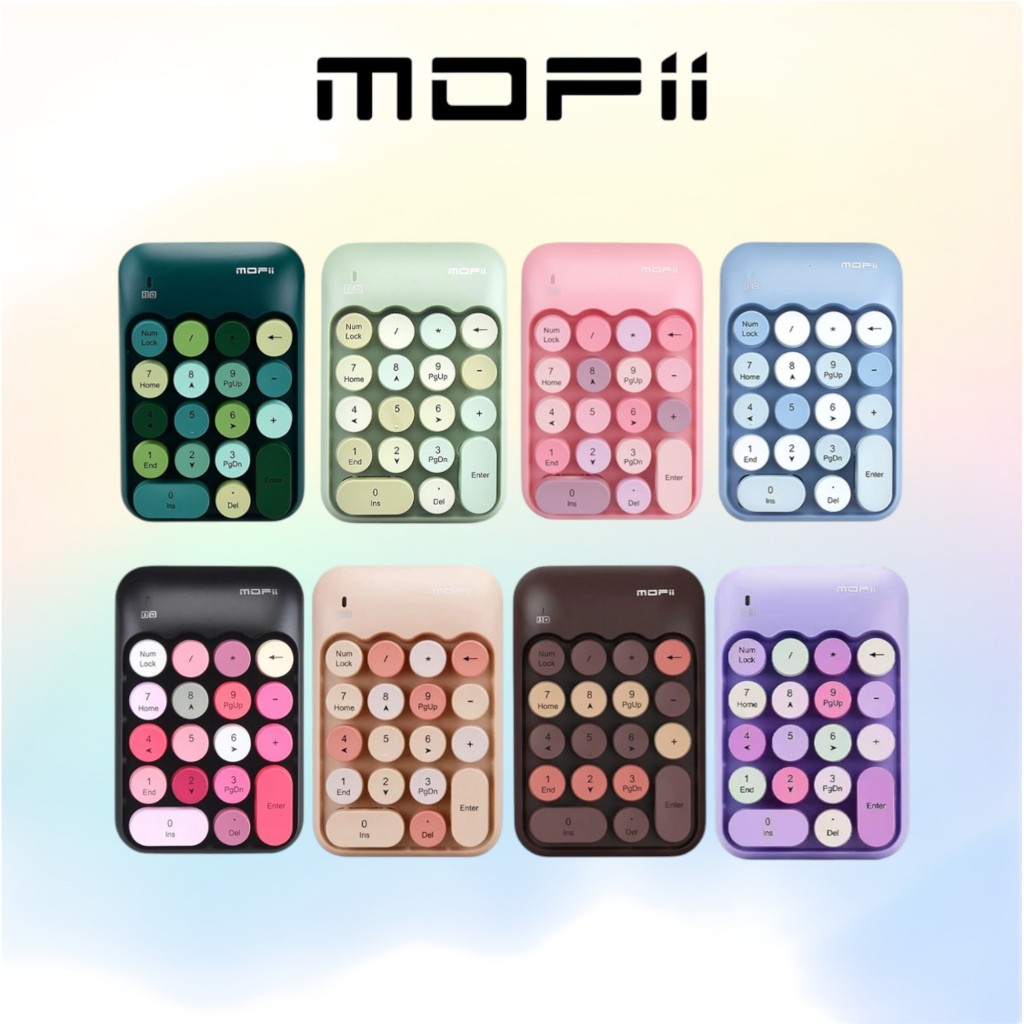 Bàn Phím Số Vi Tính Không Dây (2.4Ghz) MOFII X910 COLORFUL - Thiết Kế Đa Màu Sắc, Nhỏ Gọn