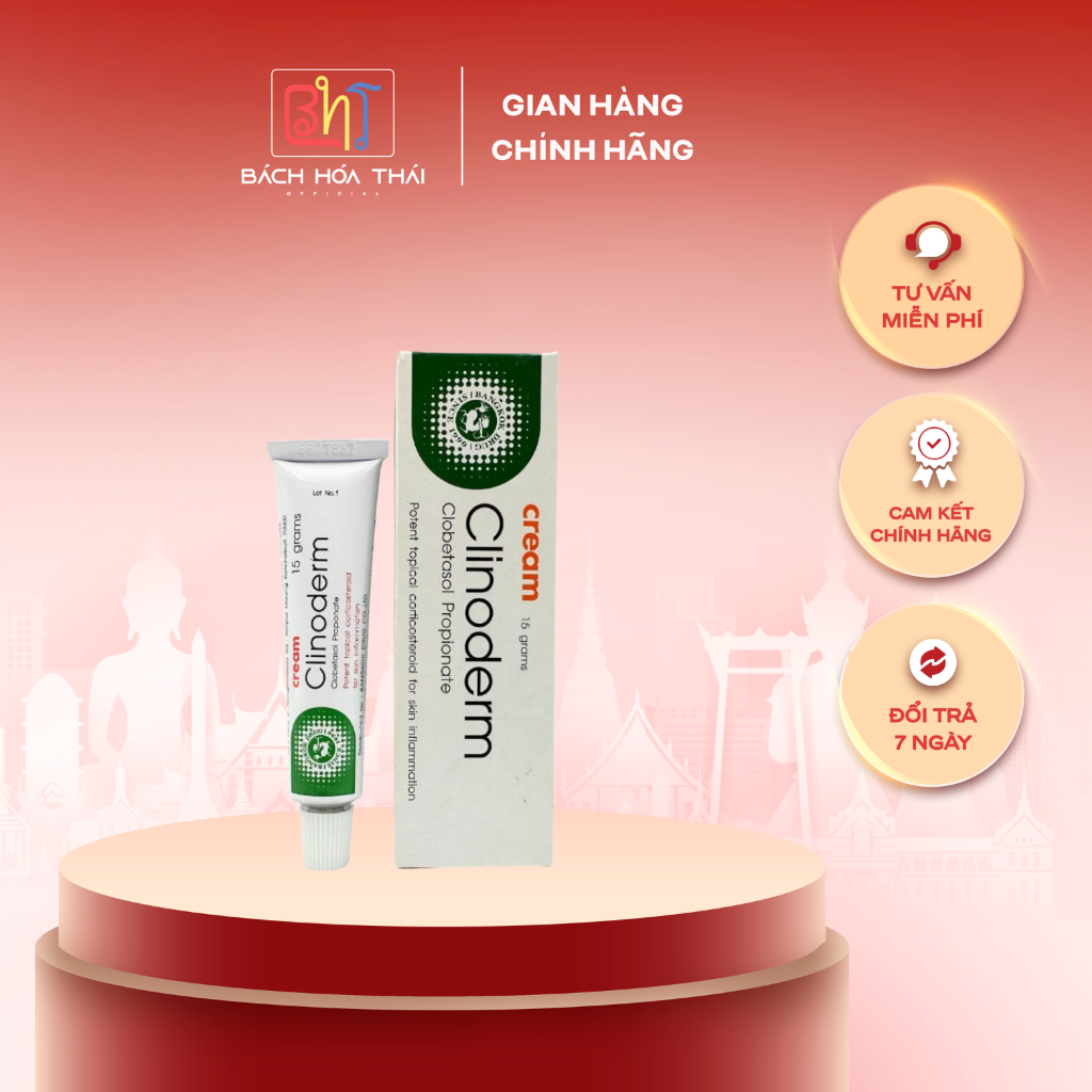 Kem Clinoderm 15gr Thái Lan