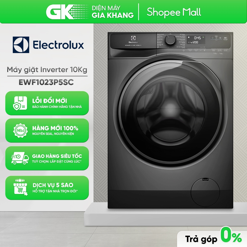 EWF1023P5SC - Máy Giặt ELECTROLUX UltimateCare 500 Inverter 10 Kg EWF1023P5SC [Toàn Quốc]