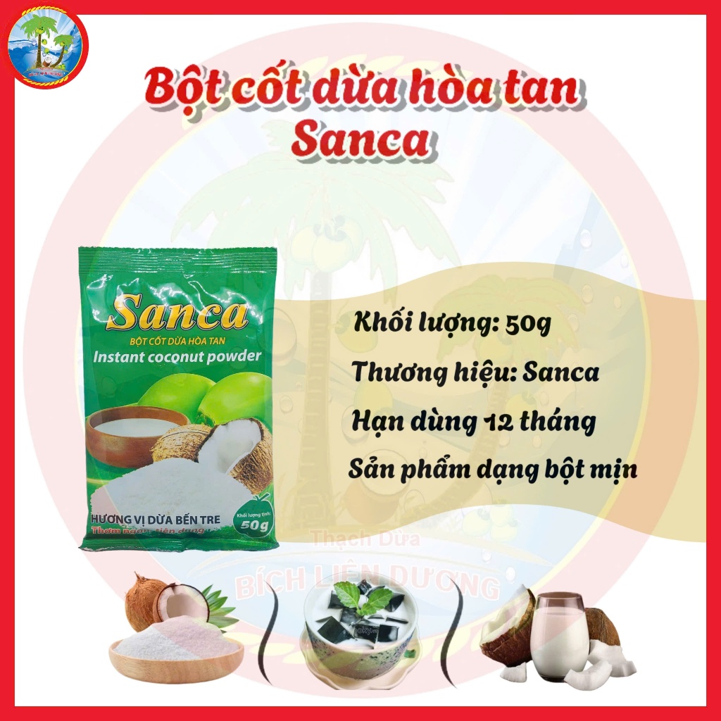BỘT CỐT DỪA HÒA TAN SANCA [50g]