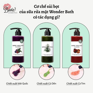 Sữa Rửa Mặt Rau Củ Thải Độc Byvibes Wonder Bath Super Vegitoks Cleanser 300ml
