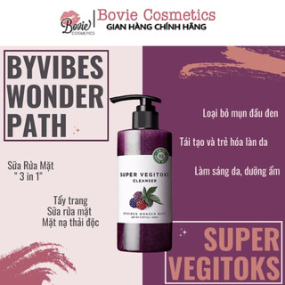 Sữa Rửa Mặt Rau Củ Thải Độc Byvibes Wonder Bath Super Vegitoks Cleanser 300ml