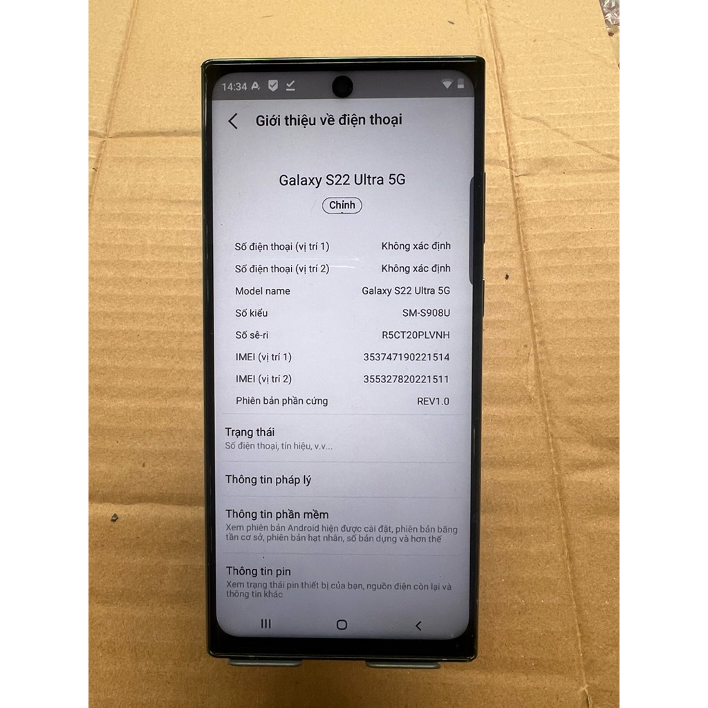 Điện thoại tàu sam sung s22 ultra5G cũ máy dùng ,máy dùng,nghe gọi,xem phim