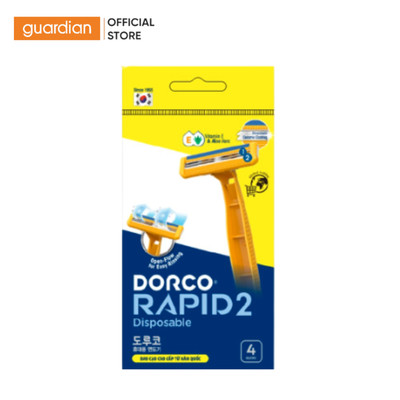 Vỉ 4 Dao Cạo Râu Dorco Rapid 2 Lưỡi | Guardian Việt Nam