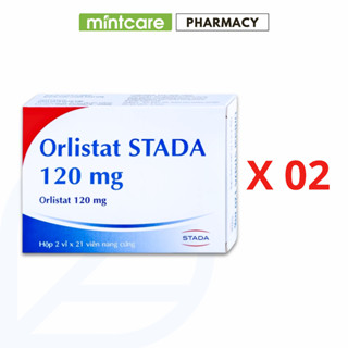 Combo 02 Orlistat STADA 120mg Hộp 42 Viên Hỗ Trợ Kiểm Soát Cân Nặng Hiệu Quả