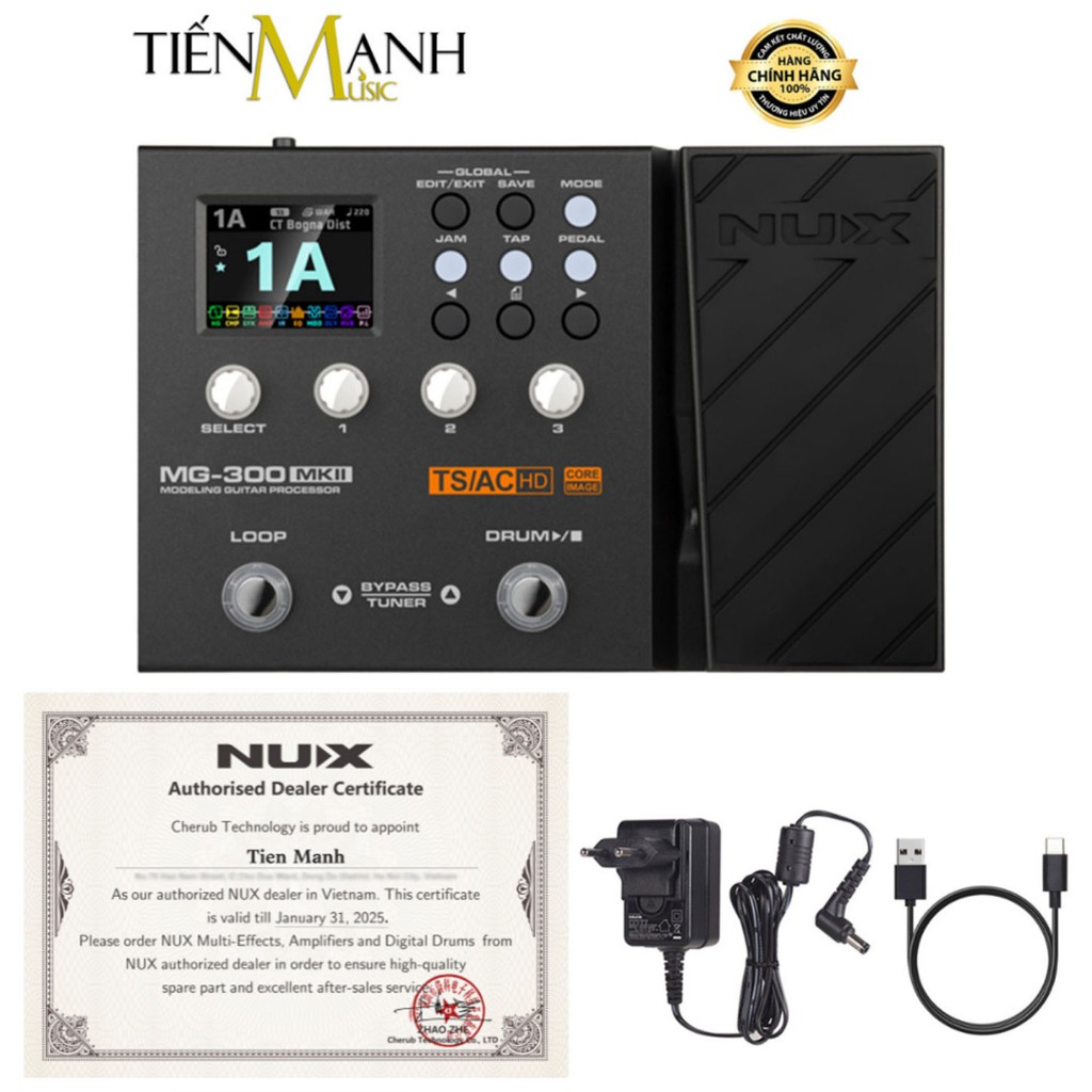 [Chính Hãng] Phơ Bàn Nux MG300 MK2 Multi Effects - Bàn Đạp Hiệu Ứng Âm Thanh - MG-300 MKII Fuzz Peda