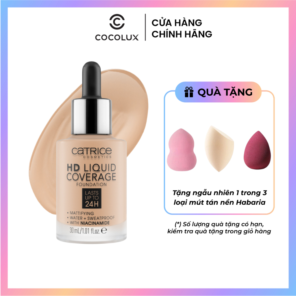 Kem Nền Catrice HD Liquid Coverage Foundation 30ml