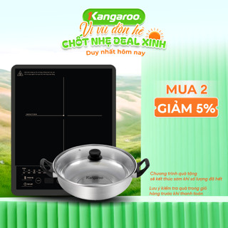 [ĐỘC QUYỀN] Bếp điện từ đơn Kangaroo KGIC20S3ME (tặng kèm nồi) - công suất 2000W