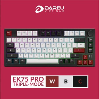 Bàn phím cơ không dây DAREU EK75 Pro WBC (Triple Mode, Gasket Mount, RGB)
