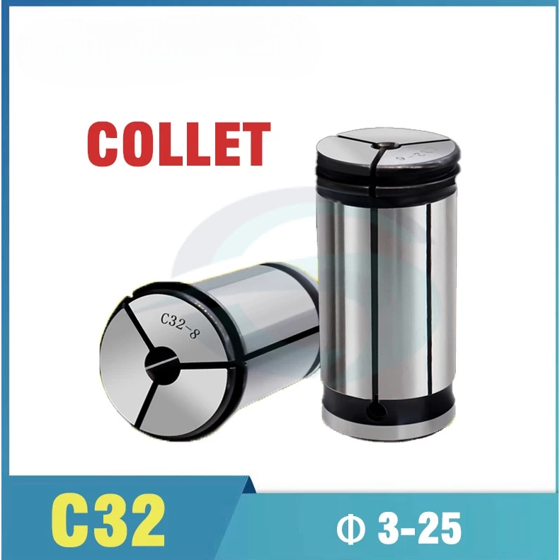 Đầu Kẹp Collet Trụ C32, Senga C32 - Ống Kẹp C32 lắp bầu kẹp BT - C32 , Hàng Đài Loan.